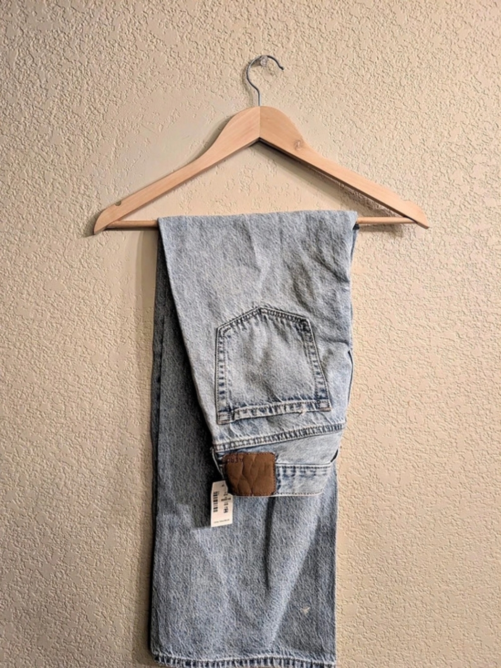 Aéropostale Super Low Rise Baggy Wide Leg Wide Leg Jeans in Blue NWT
